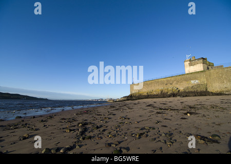 Broughty Ferry Burg am Fluss Tay Schottland Stockfoto