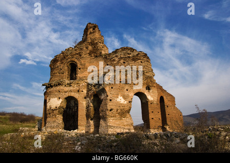 Die Rote Kirche, Überreste aus dem 5. Jahrhundert, in der Nähe der Stadt Perushtitsa, Bulgarien, archäologische Ruinen, Osteuropa Stockfoto