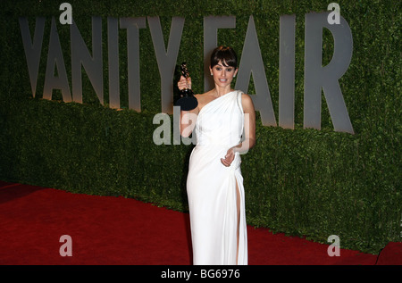 PENELOPE CRUZ 2009 VANITY FAIR OSCAR PARTY WEST HOLLYWOOD LOS ANGELES CA USA 22 Februar 2009 Stockfoto