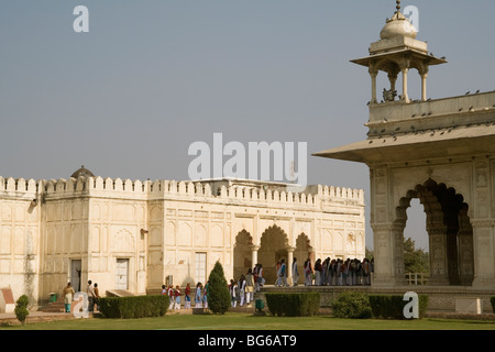 Indien-Delhi rote Fort Diwan-i-Khas & Hammam Stockfoto