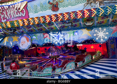 Kirmes Winterwunderland Hyde Park London UK Stockfoto