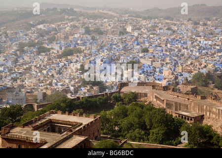 Indien Rajasthan Jodhpur Blue City vom fort Stockfoto