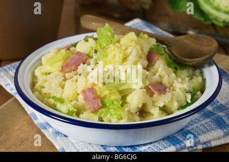 Colcannon Irland Kartoffeln und Kohl Gericht Stockfoto