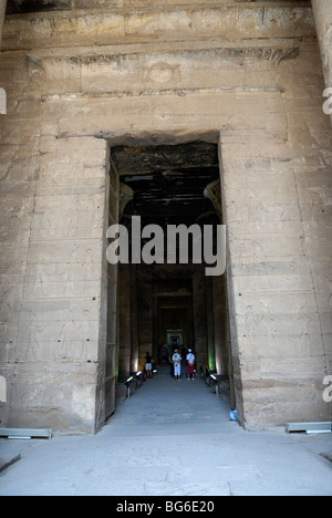 Edfu Tempel des Horus, Ägypten Stockfoto