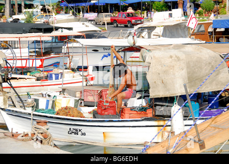 NORD-ZYPERN. Angeln-Dorf von Bogaz auf der Halbinsel Karpas. 2009. Stockfoto