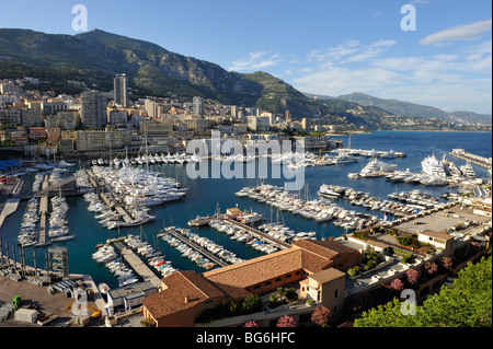 Blick auf das Fürstentum Monaco, Mittelmeer Stockfoto