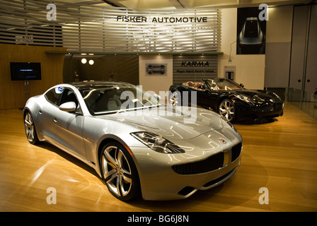 Ein Fisker Karma auf der 2009 LA Auto Show in Los Angeles Convention Center, Los Angeles, Kalifornien. Stockfoto