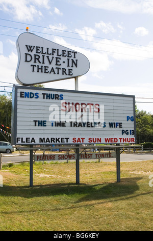 Fahren Sie im Theater Wellfleet, Cape Cod, Massachusetts Stockfoto