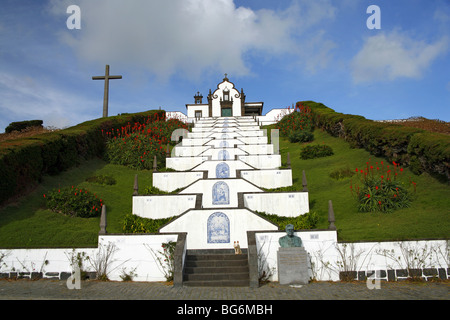 Our Lady of Peace Kapelle (Ermida de Nossa Senhora da Paz), in Vila Franca do Campo. Insel Sao Miguel, Azoren, Portugal Stockfoto