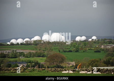 R A F Menwith Hill Radarstation Harrogate North Yorkshire Stockfoto