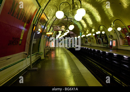 Die Metrostation Cite', Paris, Frankreich Stockfoto