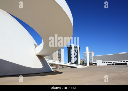 Republik-Museum, Oscar Niemeyer, Brasilia, Brasilien Stockfoto