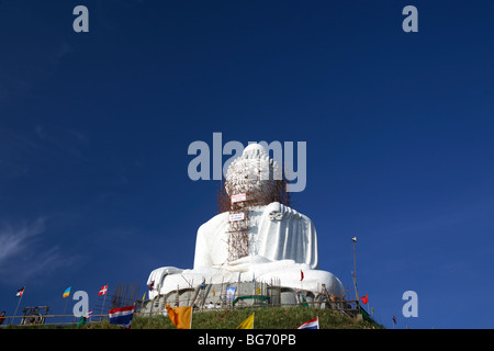 Der sitzende Big Buddha in Unterwerfung Mara, Phuket, Thailand Stockfoto