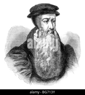 Porträt von John Knox (1510 – 24. November 1572) Führer der protestantischen Reformation und Gründer des Presbyterianismus. Stockfoto