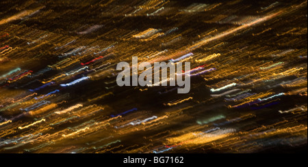 Abstrakte Entwürfe von einem Flugzeug Fenster vorgenommen wurden. Stockfoto