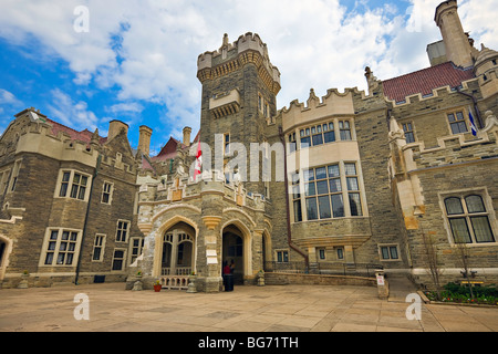 Exterieur des Casa Loma, eine mittelalterliche Burg abgeschlossen im Jahr 1914 in der Stadt von Toronto, Ontario, Kanada. Stockfoto