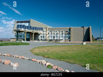 Besucherzentrum in Joggins Fossil Cliffs auf die Bay Of Fundy in Nova Scotia, Kanada Stockfoto