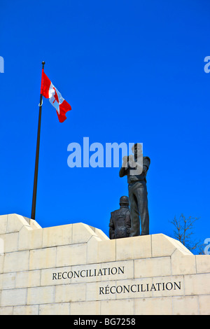 Versöhnung, Friedenssicherung-Denkmal in der Stadt von Ottawa, Ontario, Kanada. Stockfoto