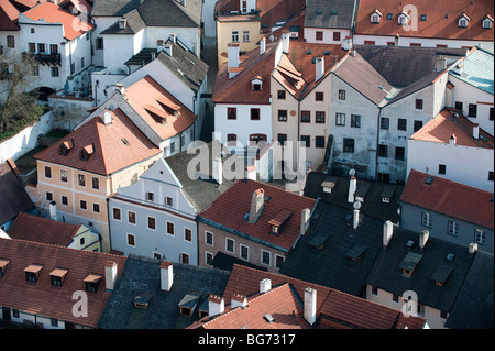 Cesky Krumlov Tschechische Republik Stadt Stockfoto