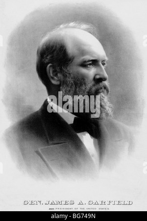 General James A. Garfield, 20. Präsident der Vereinigten Staaten von Amerika Stockfoto