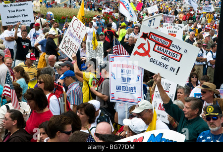 Die Tea Party Protest am Capitol Building auf 9-12-2009 Stockfoto