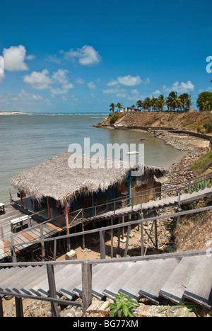 Tropische Küste von Tibau do Sul in der Nähe von Pipa Brasilien Stockfoto