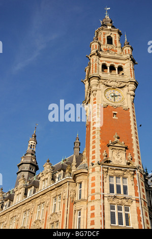 Lille, Pas-De-Calais, Frankreich. Rathaus / Hotel de Ville Stockfoto