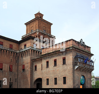 Schloss Estense (Schloss von Saint Michele), Ferrara, UNESCO World Heritage Site, Emilia-Romagna, Italien Stockfoto