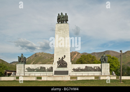 Utah Salt Lake City This ist The Place Heritage Park Monument markiert die Stelle, wo Mormonenpioniere Salzseetal eingegeben Stockfoto