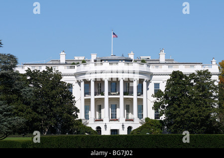 Die Südfassade des weißen Hauses Stockfoto