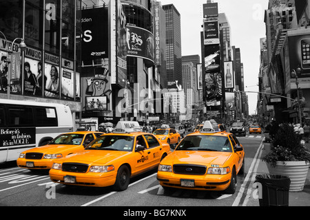 Verkehr am Times Square, New York Stockfoto