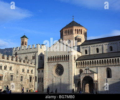 Piazza Duomo, der Dom, Trento, Trentino-Alto Adige, Italien Stockfoto