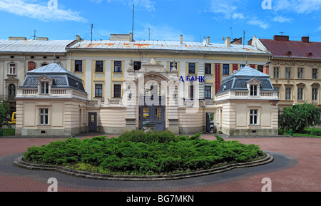 Potocki Palast (1880er Jahre), Lemberg, Lviv Oblast, Ukraine Stockfoto