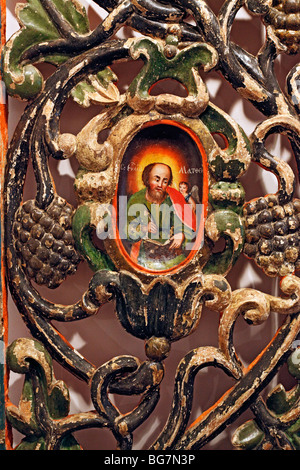 Die Heiligen Tore (1634), Wolyn Ikone, Museum, Luzk, Volyn Oblast, Ukraine Stockfoto