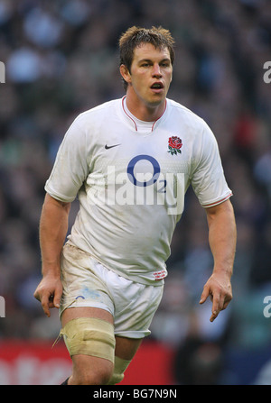 LOUIS DEACON ENGLAND & LEICESTER TIGERS RU TWICKENHAM MIDDLESEX ENGLAND 7. November 2009 Stockfoto