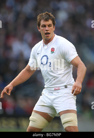 LOUIS DEACON ENGLAND & LEICESTER TIGERS RU TWICKENHAM MIDDLESEX ENGLAND 7. November 2009 Stockfoto