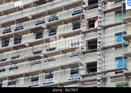 Deutschland, Berlin, Baustelle, Mehrfamilienhäuser Stockfoto