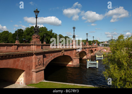 Deutschland, Berlin, Moltke Brücke, Moltkebrücke Brücke Fluss Spree Stockfoto