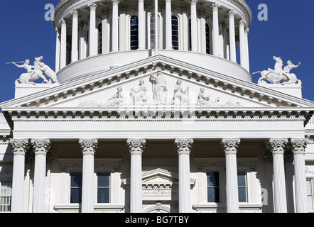 Engen Schuss der Sacramento Capitol Building, Kalifornien. Stockfoto