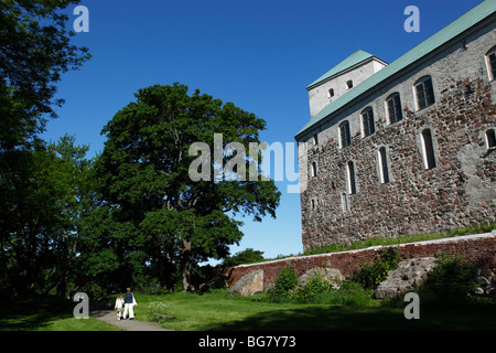 Finnland, Finnland Proper, West-Finnland, Turku, Turku mittelalterliche Burg und Umgebung: Stockfoto