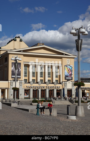 Finnland, Region Pirkanmaa, Tampere, Stadt, Zentralplatz, Neo-klassizistischen Tampere Theater Stockfoto