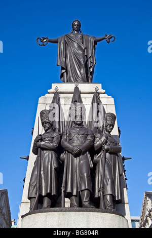 Das Krim-Krieg-Denkmal, Waterloo Place, London. Von John Bell, und stellte im Jahre 1859 Stockfoto