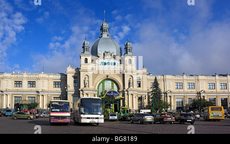 Railway Station, Lemberg, Lviv Oblast, Ukraine Stockfoto