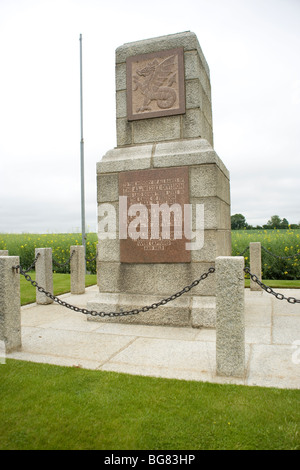 Denkmal für die 43. Wessex Division auf Hügel 112 in Normandie Schauplatz erbitterter Kämpfe im Sommer 1944 Anschluss an D-Day Stockfoto