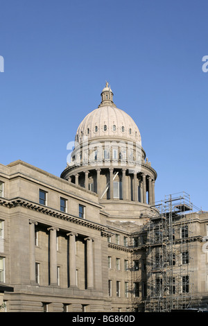 Idaho State Capitol Gebäude im Bau, bei Sonnenaufgang, Boise, Idaho. Stockfoto