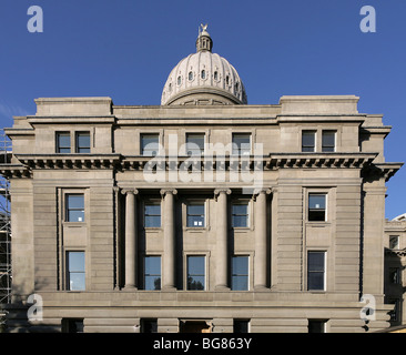 Idaho State Capitol building, bei Sonnenaufgang, Boise, Idaho. Stockfoto