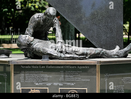 Nevada Gesetz Enforcement Officers Memorial, Carson City, Nevada. Stockfoto