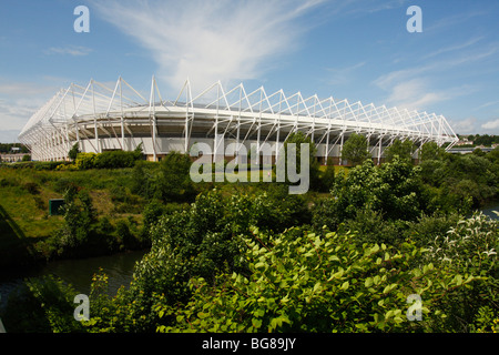 Das Liberty Stadium, Heimat von Swansea City F.C. und der Ospreys Rugby-Team, Swansea, West Glamorgan, South Wales, Großbritannien, im Sommer Stockfoto