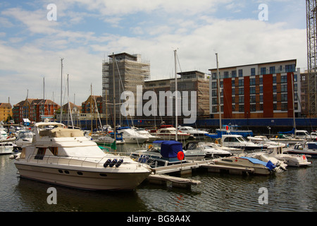 Swansea Marina, West Glamorgan, South Wales, Großbritannien Stockfoto