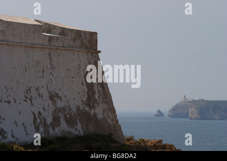 Festung in Sagres Stockfoto